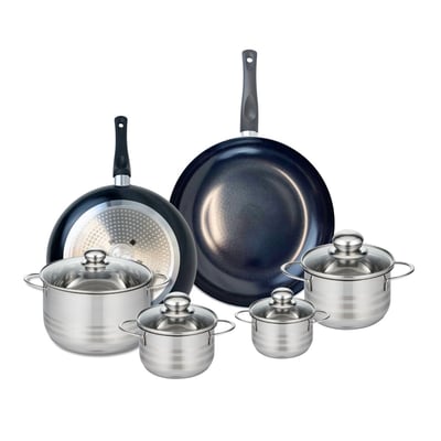 2 poêles 28/32cm + 4 faitouts 12/14/16/20cm PRIMA BRILLANT ELO