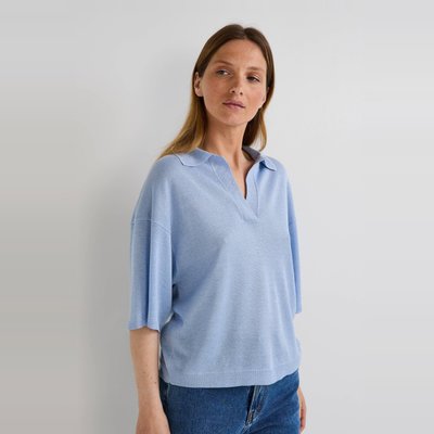 Polo manches courtes métallisé MONOPRIX
