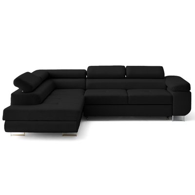 Canapé d'Angle Convertible en Cuir vegan 5 places - ZARIA LISA DESIGN