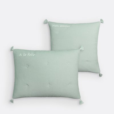 Housse coussin gaze de coton personnalisée Kumla LA REDOUTE INTERIEURS