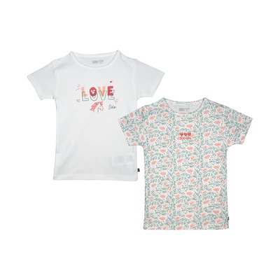 Lot de 2 tee shirts justina manches courtes enfant SUCRE D'ORGE