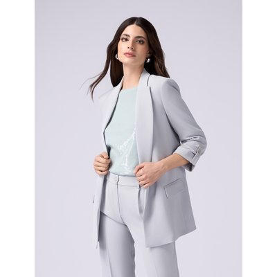 Blazer réalisé en tissu crêpe fluide OLTRE