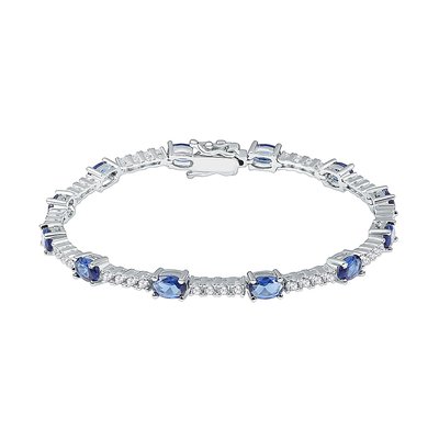 Bracelet en argent 925 et oxyde de zirconium multicolore CLEOR