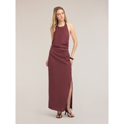 Robe longue avec drapé MOTIVI