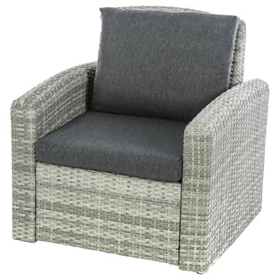 Fauteuil de salon de jardin en résine tressée Polynesia HESPERIDE