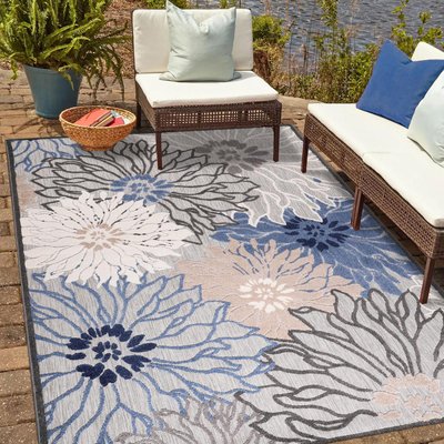 Tapis extérieur tissé kilim rectangle CHIMEKA UN AMOUR DE TAPIS