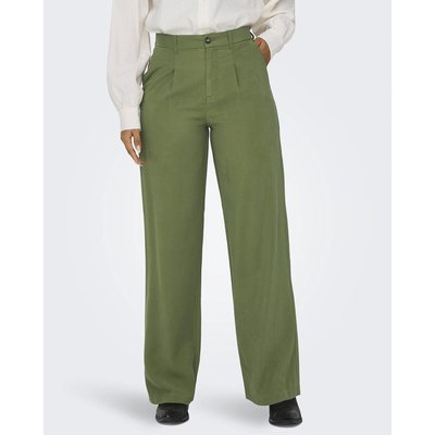 Pantalon large à pinces, taille haute ONLY