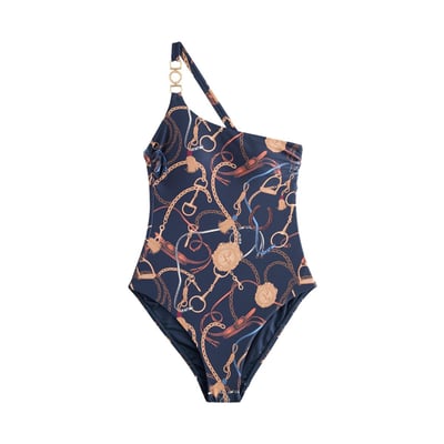 Maillot de bain asymétrique à fini métallique NEXT