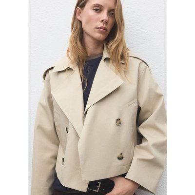 Trench crop double boutonnage MANGO