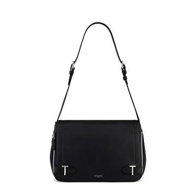 Sac bandoulière moyen modèle en cuir grainé SIMONE LE TANNEUR