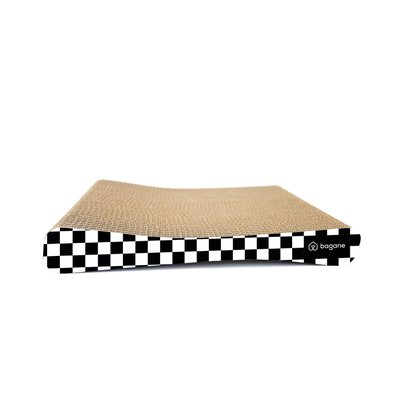 Griffoir chat à damier noir et blanc, BUREN BAGANE