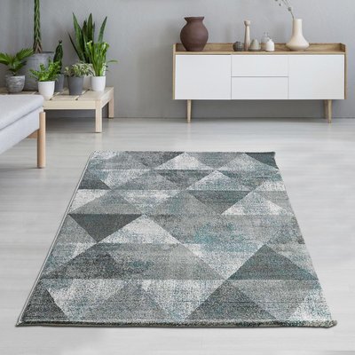 Tapis salon et chambre tissé motif scandinave BENTO UN AMOUR DE TAPIS