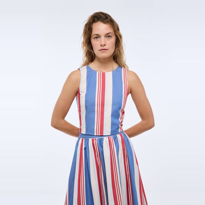 Top rayé sans manches en coton BIO GOTS MONOPRIX