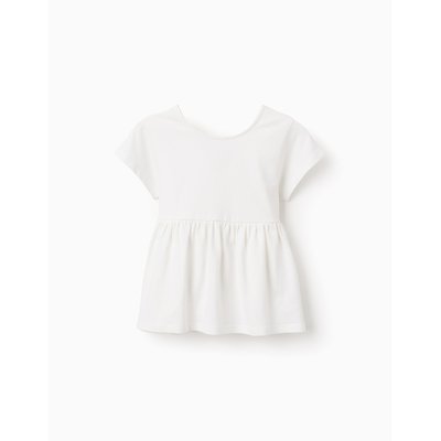 T-shirt de Coton avec Dos en V ZIPPY