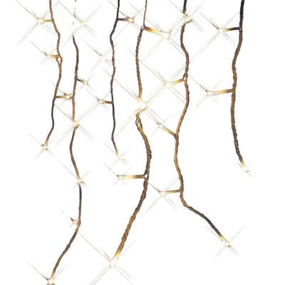 Guirlande led stalactite connectable 8m blanc chaud flash MILLUMINE