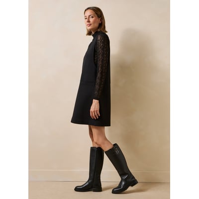 Bottes cavalières en cuir LA FEE MARABOUTEE