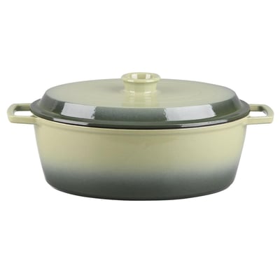 Cocotte en fonte ovale 33cm - "Masseiron Olivine" LAGUIOLE CUISSON