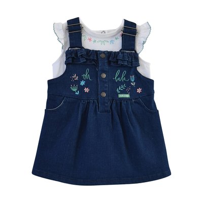 Tee shirt et robe elyne en jean SUCRE D'ORGE