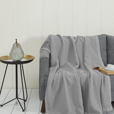 Plaid gansé en gaze de coton LOFT SENSEI MAISON