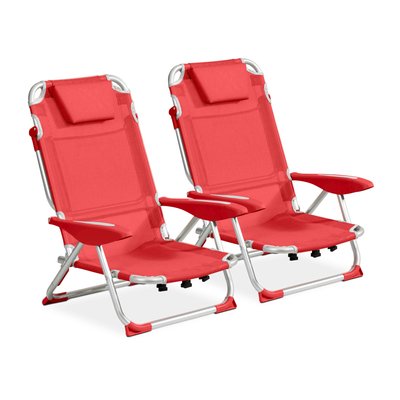 Lot de 2 fauteuils clic clac des plages - CLIC CLAC OVIALA