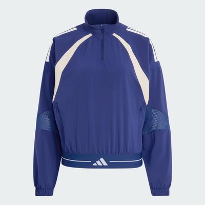 Veste de survêtement 1/4 zip toile color block 3 bandes Hyperglam adidas Performance