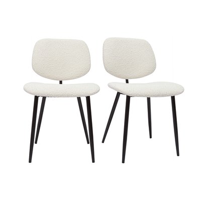 Chaises design pieds métal (lot de 2) TOBIAS MILIBOO