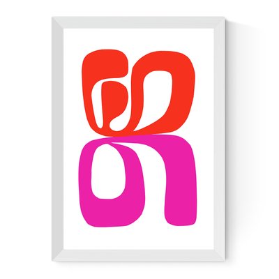 Loops Red by Marko Print EAST END PRINTS