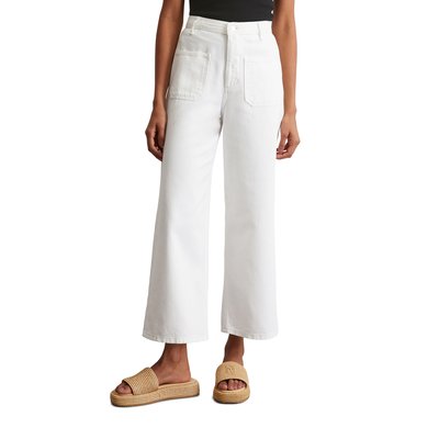 Jeans Culotte modèle Tolva large en mélange de coton organique et de lyocell MARC O'POLO