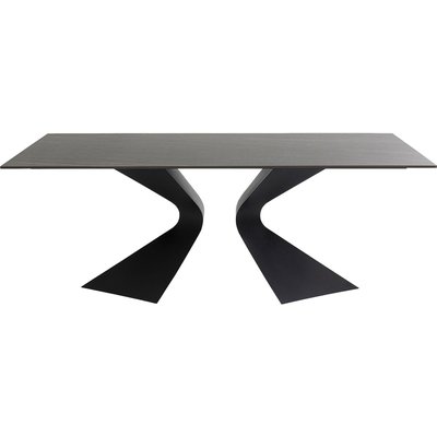 Table de jardin en grès et aluminium, GLORIA KARE DESIGN
