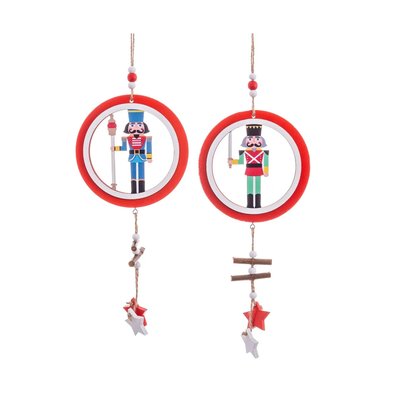 Décoration de Noël en bois Soldats Casse-Noisette - Set de 2 WADIGA