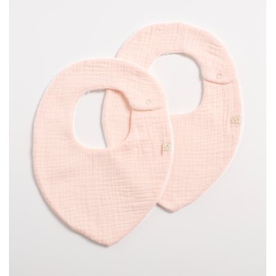 Lot de 2 bavoirs en gaze de coton SAUTHON