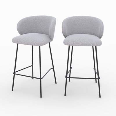 Lot de 2 chaises pour îlot central en tissu 68 cm - VICTORIA RENDEZ-VOUS DÉCO