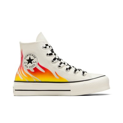 Baskets CHUCK TAYLOR ALL STAR LIFT PLATFORM FLAMES CONVERSE
