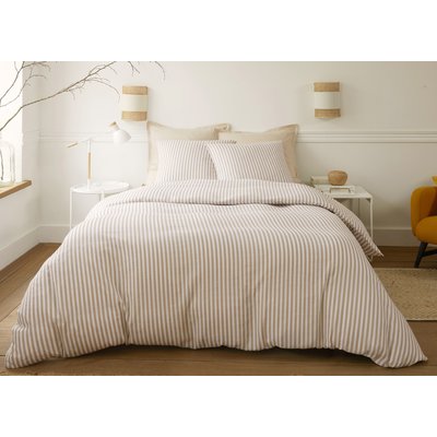 Housse couette 240X220cm avec taie(s) oreiller en gaze de coton, Soleis BATON ROUGE