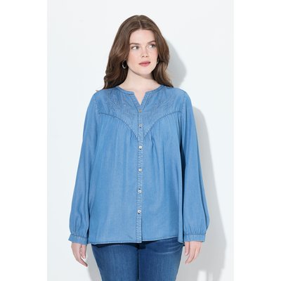 Chemisier en jean avec broderies ULLA POPKEN