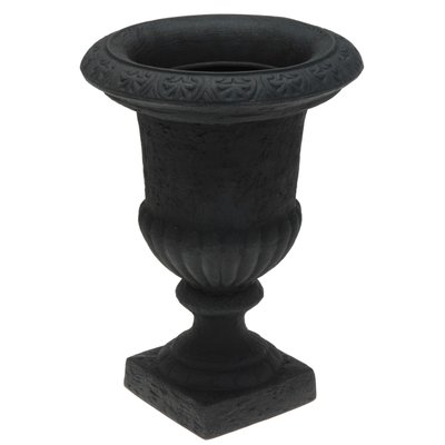 Cache-pot classique en polyéthylène anthracite WADIGA