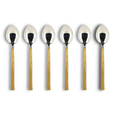 Lot de 6 cuillères de table en acier inoxydable, KHOS OGO LIVING