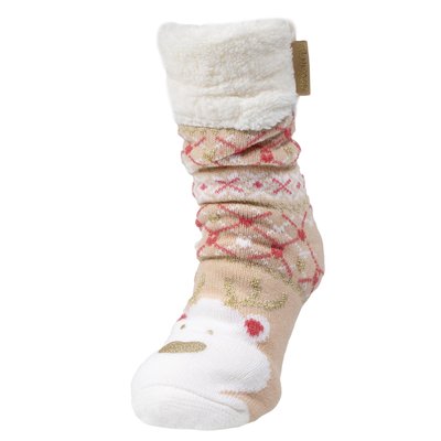 Chaussettes d'intérieur ultra confortables et légères, semelle à picots antidérapants ISOTONER