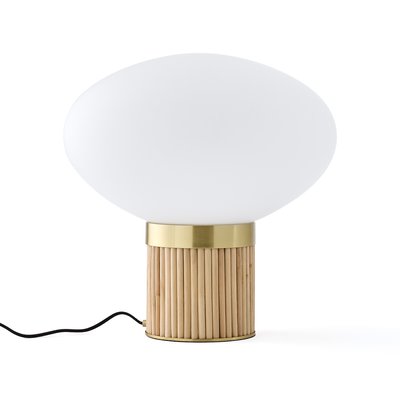 XL-Tischlampe Dolce, Messing, Bambus und Opalglas LA REDOUTE INTERIEURS