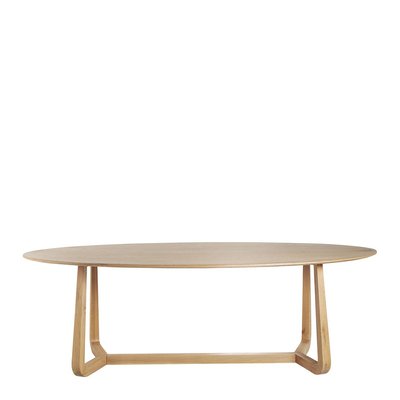 Table chêne 230x110x76 BLANC D’IVOIRE