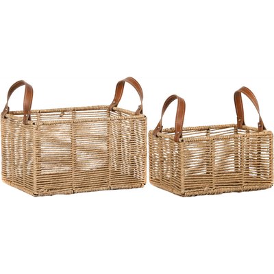 Panier en corde tressée avec poignées RECOLLECTION
