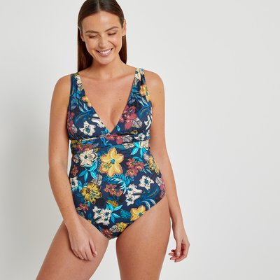 Maillot de bain 1 pièce triangle, imprimé fleurs LA REDOUTE COLLECTIONS PLUS