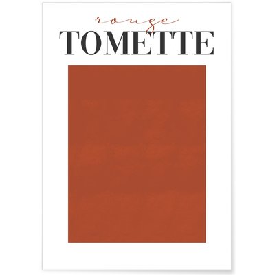Affiche Rouge Tomette L'AFFICHERIE