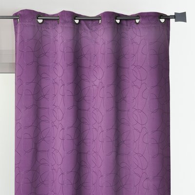 Rideau ameublement jacquard motif géométrique HOME MAISON
