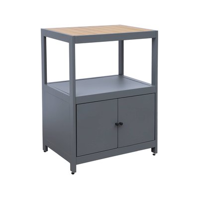 Cuisine extérieure aluminium et polywood 2 portes ALBI SWEEEK