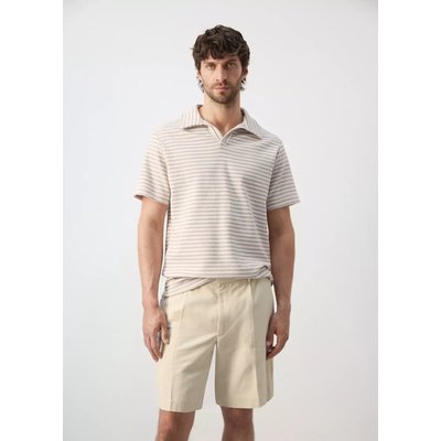 Polo texturé regular-fit à rayures MANGO MAN