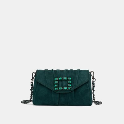 Sacoche en cuir avec fermoir bijou ALMA EN PENA