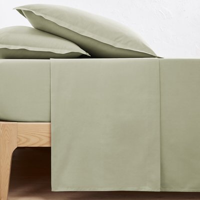 Scenario Plain 100% Cotton Percale 200 Thread Count Flat Sheet LA REDOUTE INTERIEURS