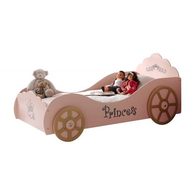 Funbeds Lit voiture Princess Pinky + Matelas VIPACK