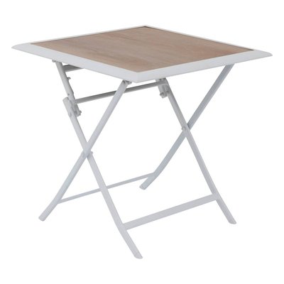 Table de jardin pliante carrée 2 places AZUA HESPERIDE